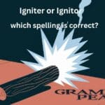 Igniter or Ignitor Which Spelling Should You Choose