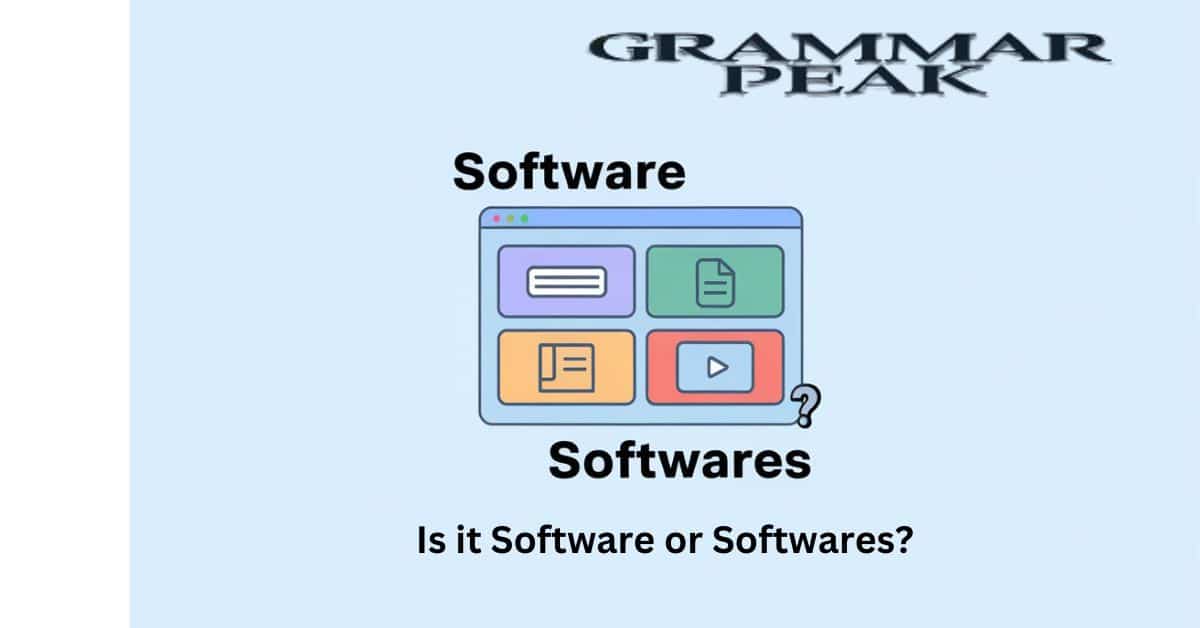 What’s the Plural of Software Is it Software or Softwares