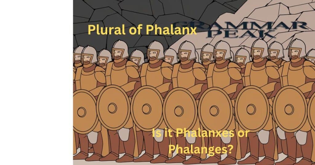 What’s the Plural of Phalanx Is it Phalanxes or Phalanges